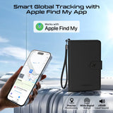 Promate PassMate Anti-Loss Slim Leather Passport Holder