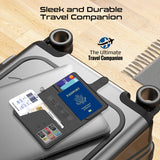 Promate PassMate Anti-Loss Slim Leather Passport Holder