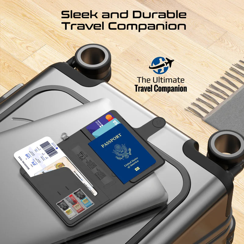 Promate PassMate Anti-Loss Slim Leather Passport Holder