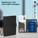 Promate PassMate Anti-Loss Slim Leather Passport Holder