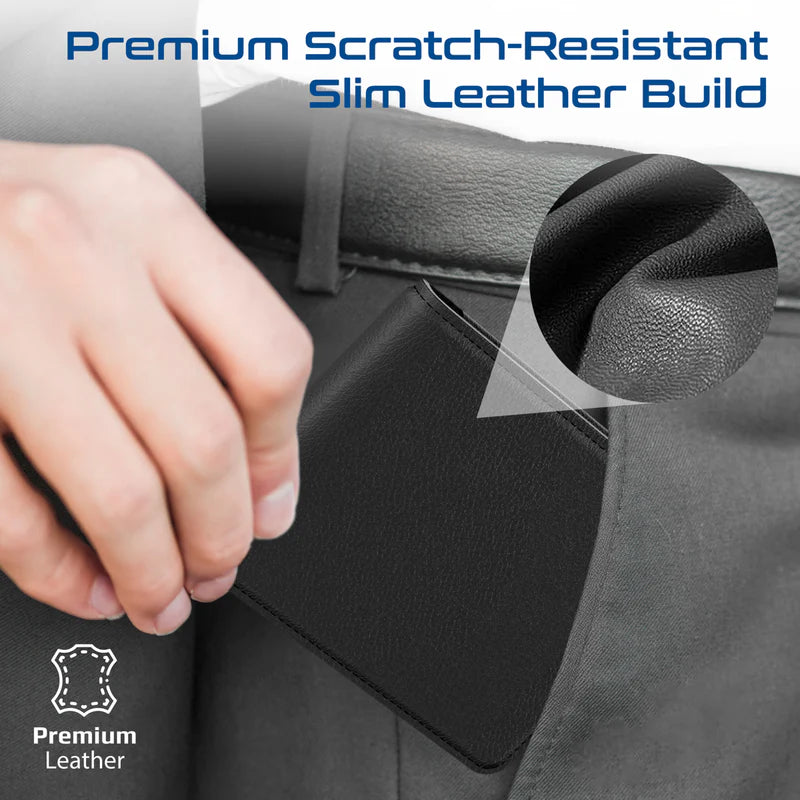 Promate ProWallet Anti-Loss Slim Leather Wallet