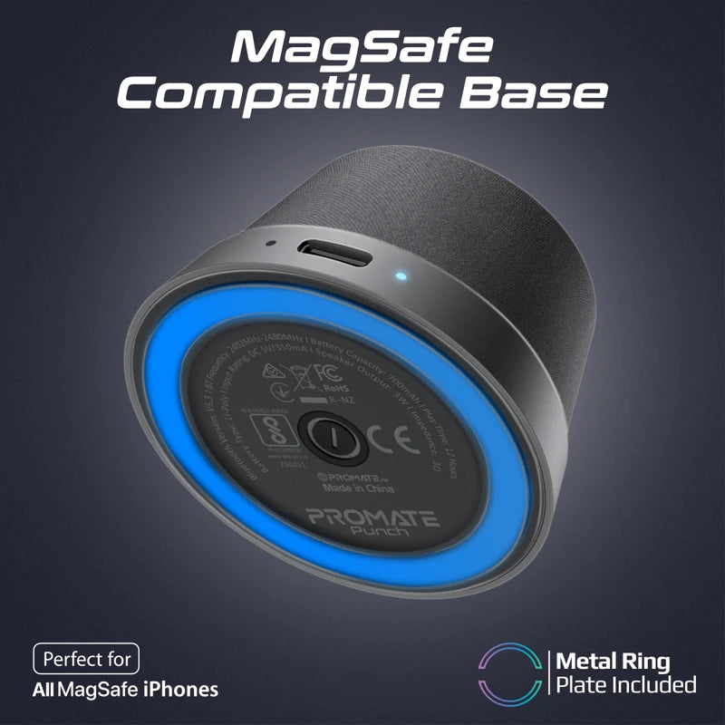 Promate Punch Mini MagSafe Bluetooth Speaker
