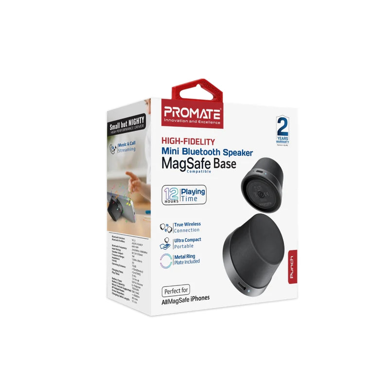 Promate Punch Mini MagSafe Bluetooth Speaker