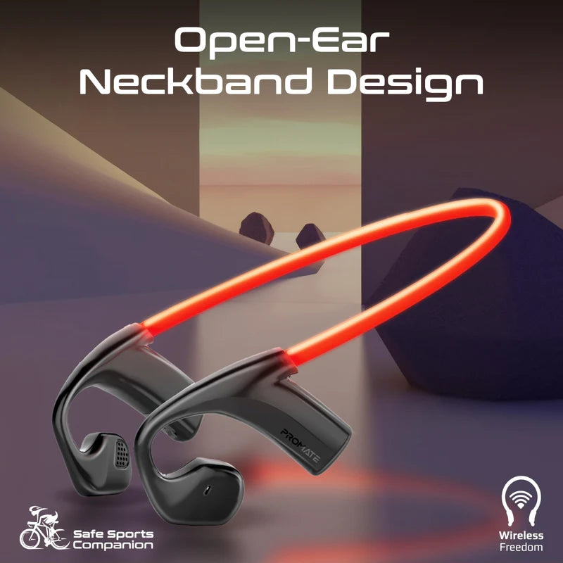 Promate RippleGlow Endurance Neckband Earphones