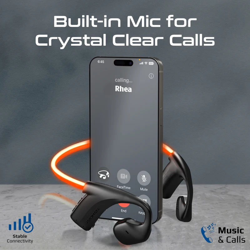 Promate RippleGlow Endurance Neckband Earphones