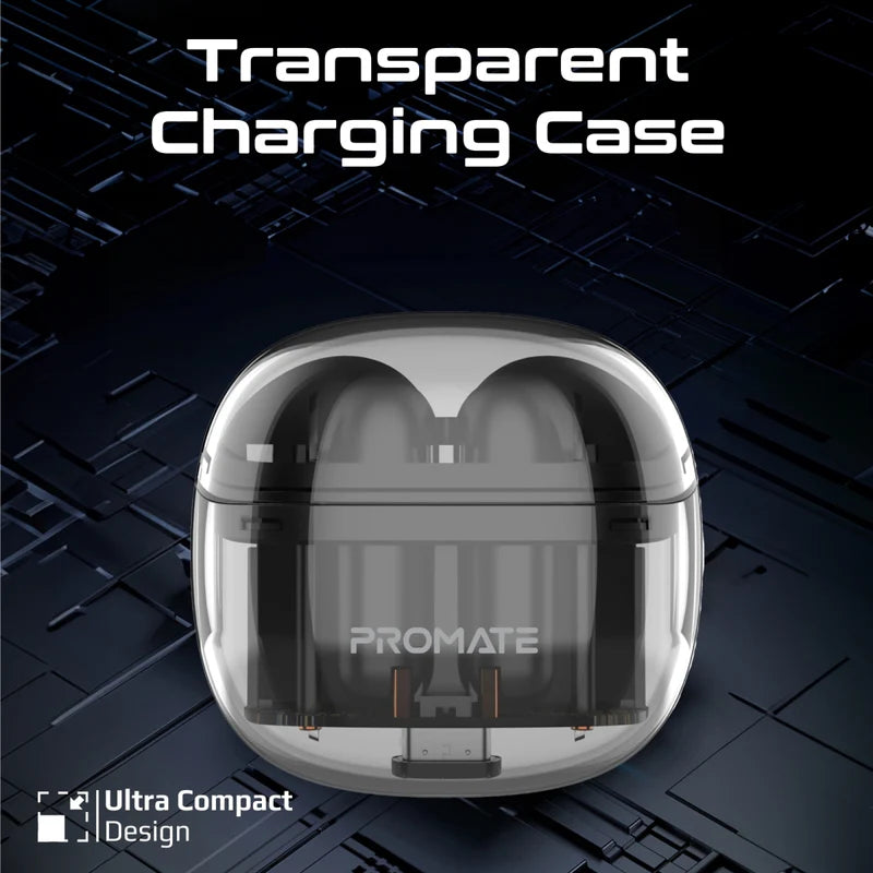 Promate TransPods Transparent TWS Earbuds