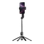 Q31 Single-Axis Stabilizer Selfie Stick Tripod – Smart Mobile Holder with Fill Light for Smartphones