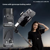 Q31 Single-Axis Stabilizer Selfie Stick Tripod – Smart Mobile Holder with Fill Light for Smartphones