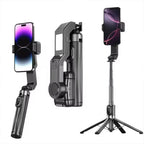 Q31 Single-Axis Stabilizer Selfie Stick Tripod – Smart Mobile Holder with Fill Light for Smartphones