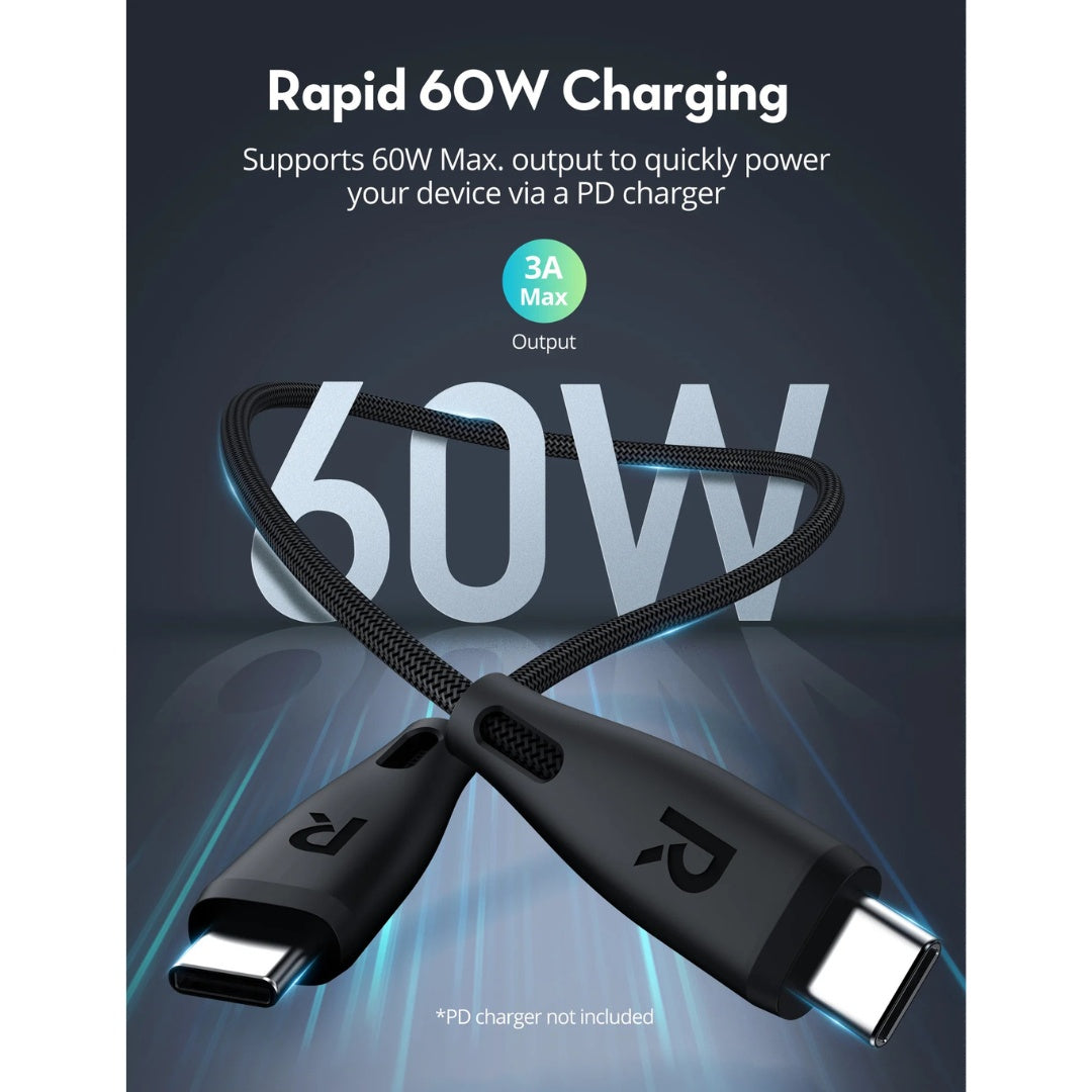 RAVPower 60W USB-C Cable 1m