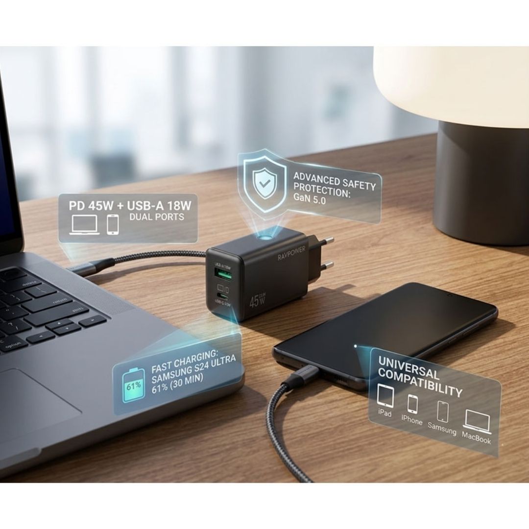 RAVPower PD Pioneer 45W Charger