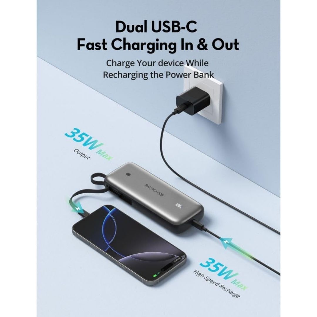 RAVPower Pioneer 35W 20000mAh Power Bank