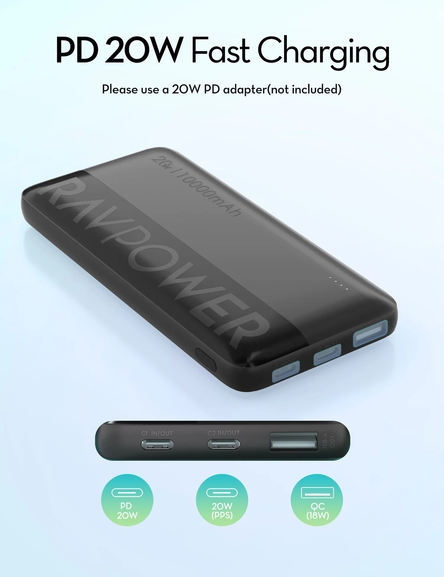 RAVPower 10000mAh Power Bank