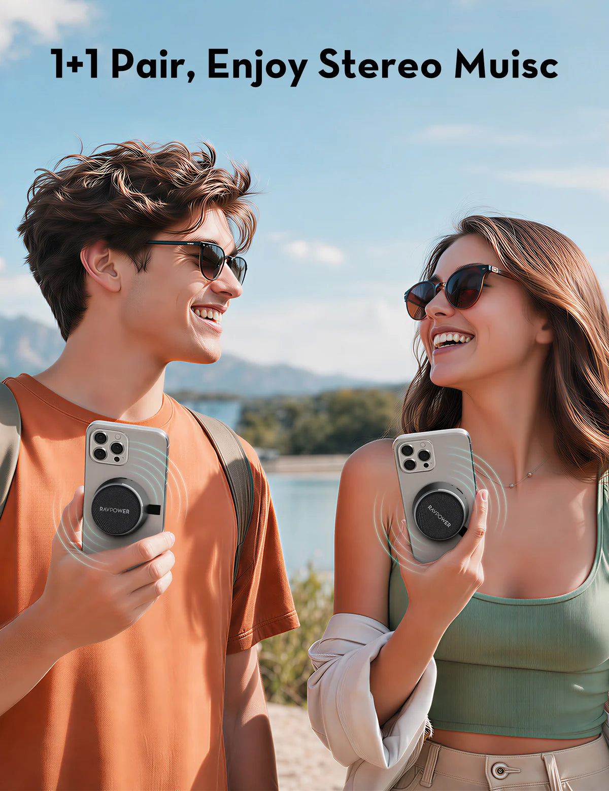 RAVPower MagPulse Go Magnetic Wireless Speaker RP-SK005