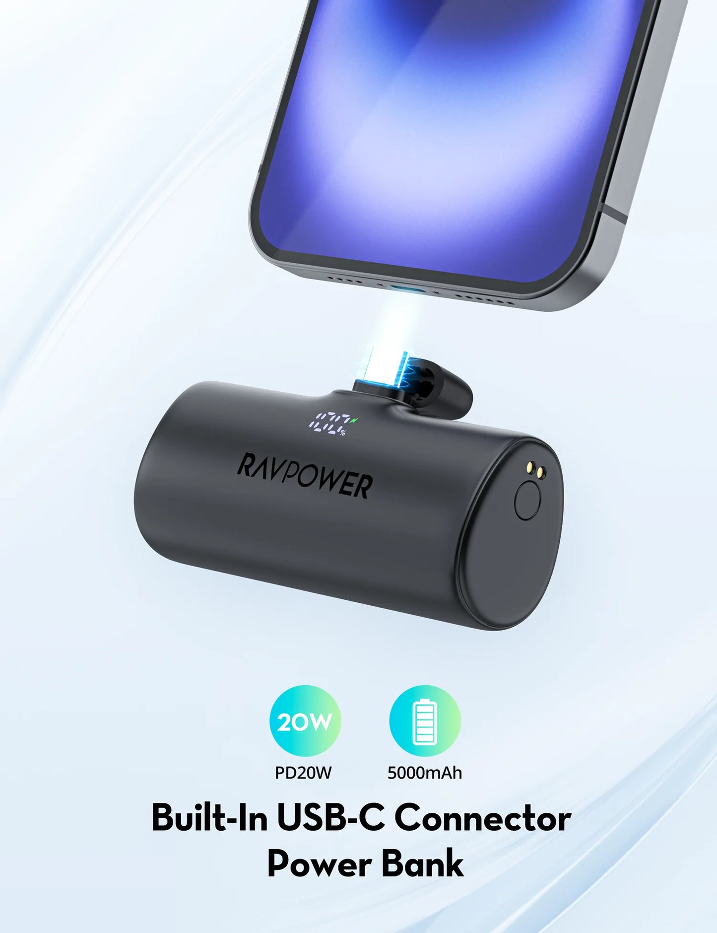 RavPower 5000mAh nano 20W USB-C Power Bank