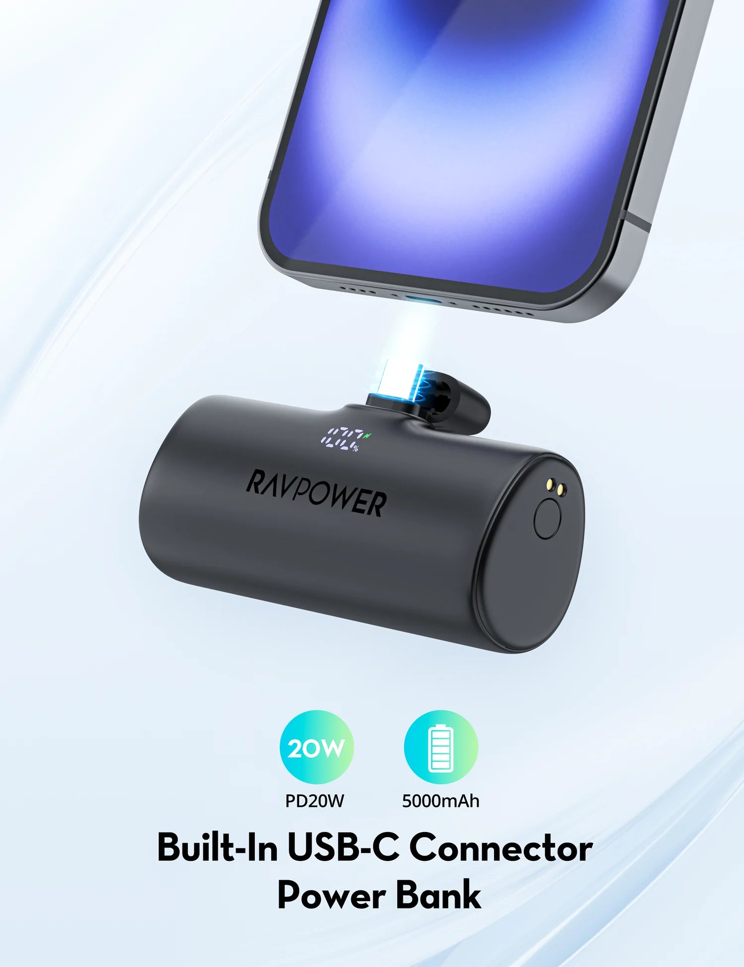 RavPower 5000mAh nano 20W USB-C Power Bank