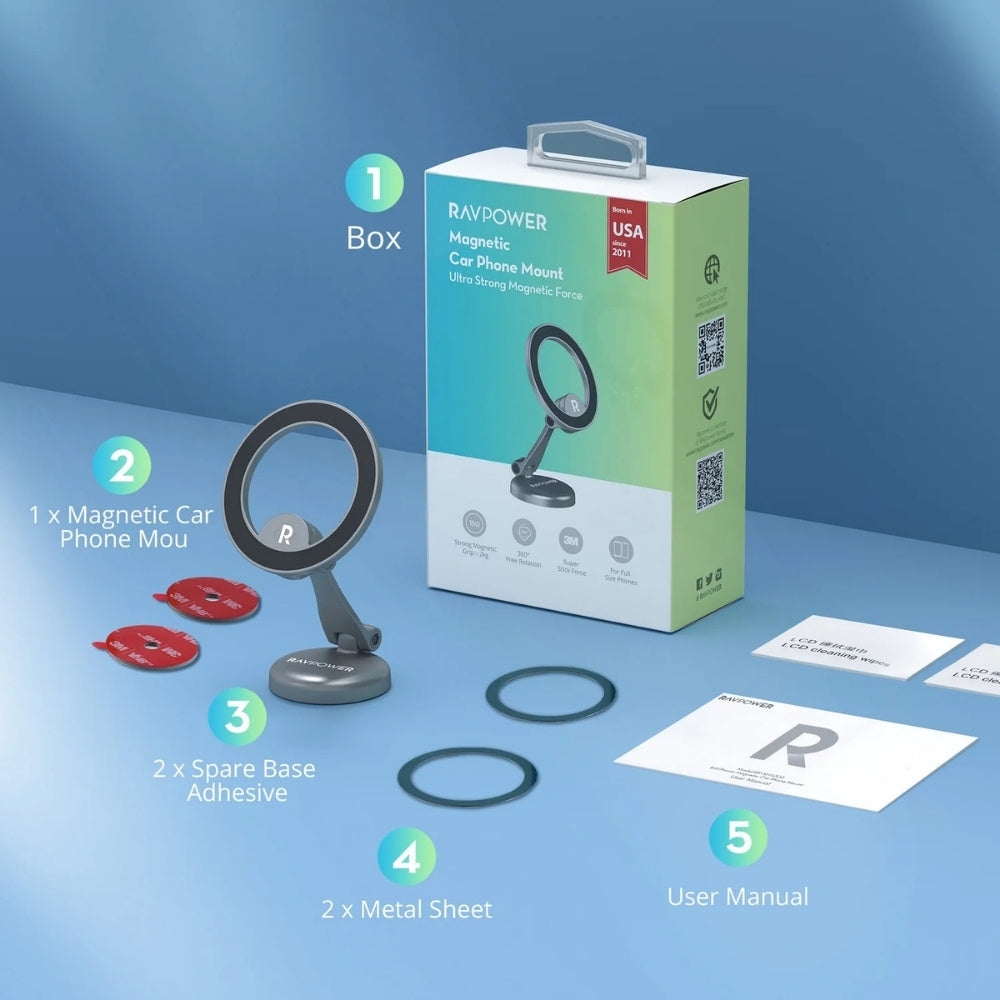 RavPower Magnetic Car Phone Mount