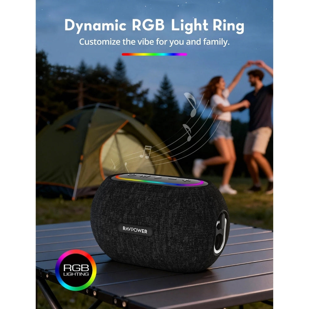 RavPower mini RGB Portable Bluetooth Speaker