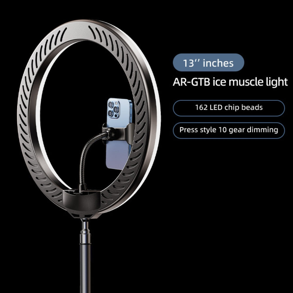 Rtako 13-Inch Ring Light with Phone Holder & 170cm Stand – AR-GTB05-13