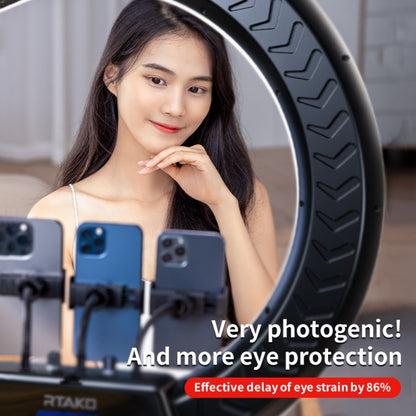 Rtako 18-Inch Ring Light with Phone Holder & 170cm Stand – AR-GTB01-18S