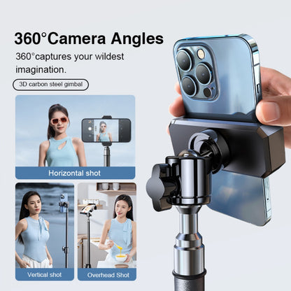 Rtako 1.7m Matte Carbon Steel Tripod – Heavy-Duty Adjustable Photography Stand (Model RLD-001)