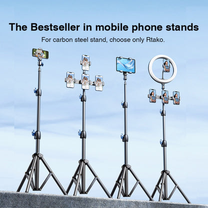 Rtako 1.7m Matte Carbon Steel Tripod – Heavy-Duty Adjustable Photography Stand (Model RLD-001)
