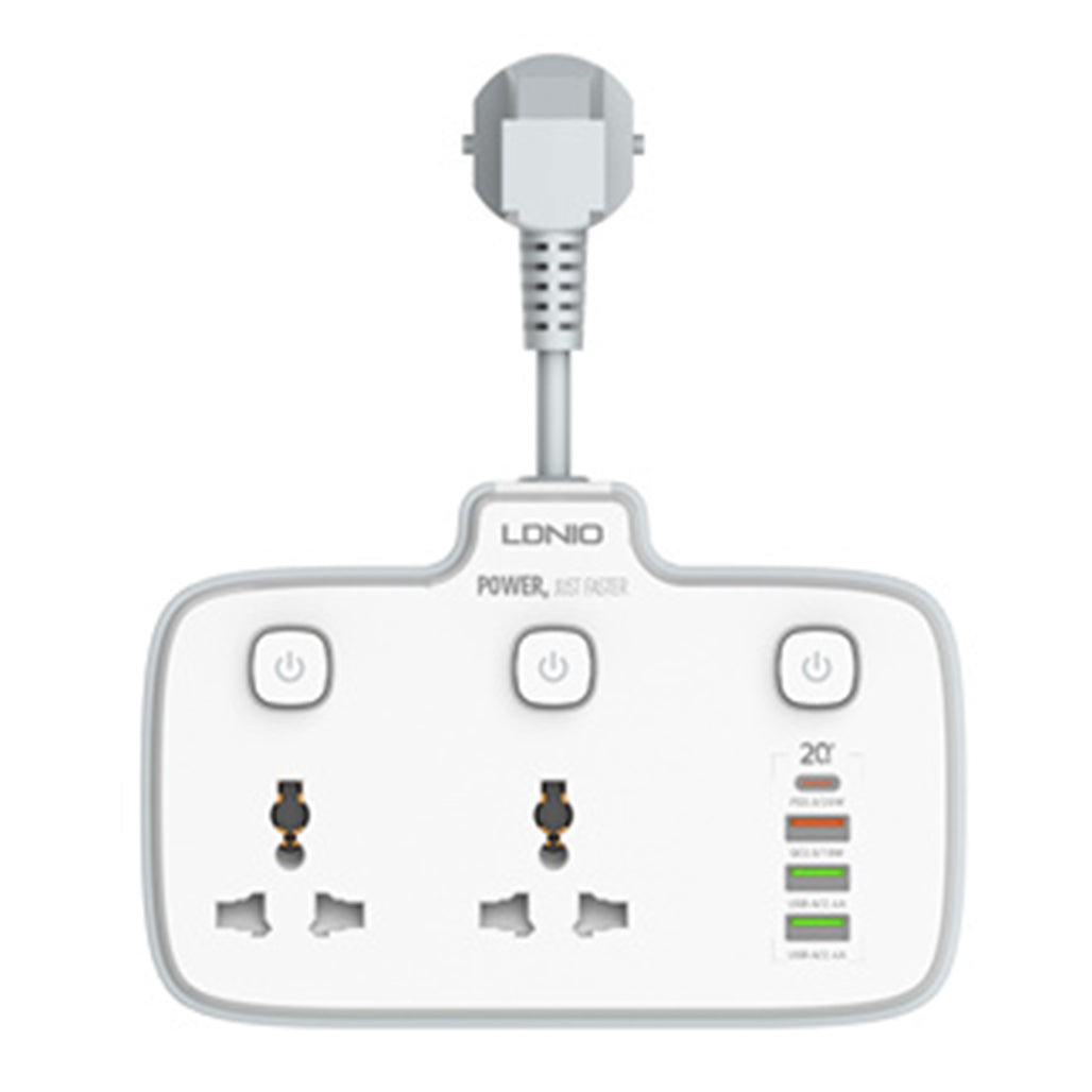 LDNIO SC2413 Extension Socket Power Strip with USB Ports