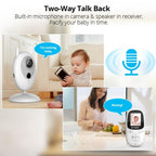 R306 Room Temperature Monitor Intercom Camera 2.0-inch Night Vision Wireless Baby Monitor - Saleshubstore