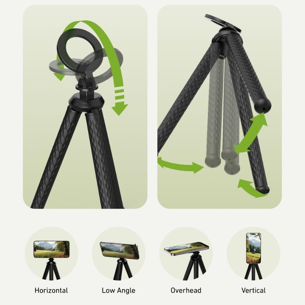 Telesin Flexible Magnetic Suction Phone Tripod