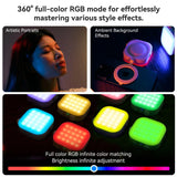 Telesin Magnetic RGB Ice Cube Light