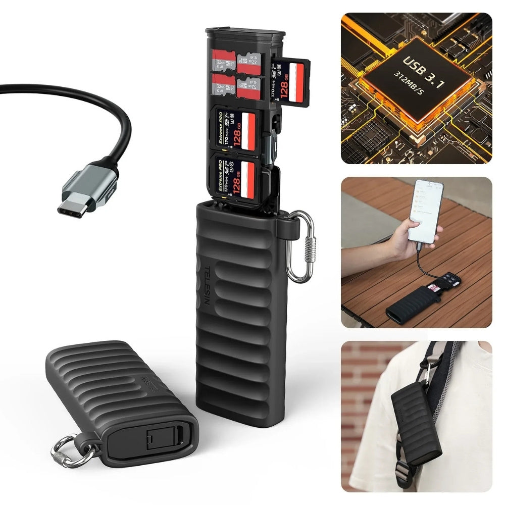 Telesin Multifunctional USB-C Card Reader