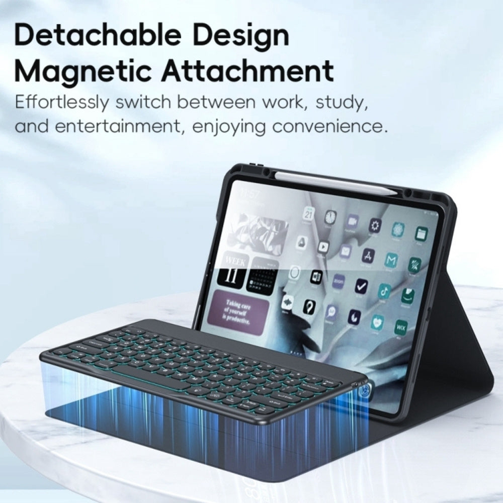 TOTU Apple iPad 10.9 and iPad 11 (A16) Magic Keyboard Leather Case