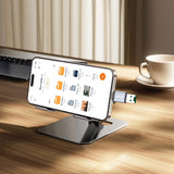 Green Lion 2-in-1 Micro SD Card Reader – 480Mbps Aluminum Alloy, Plug & Play (Gray)