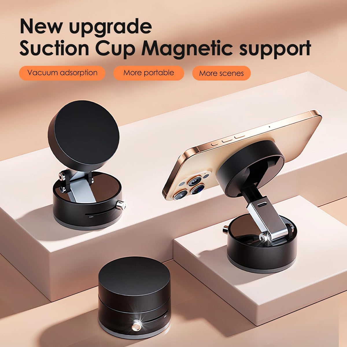 Vacuum Magnetic Suction Phone Holder A2