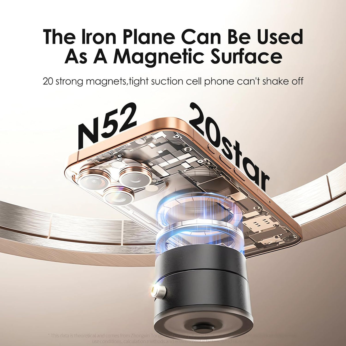 Vacuum Magnetic Suction Phone Holder A2