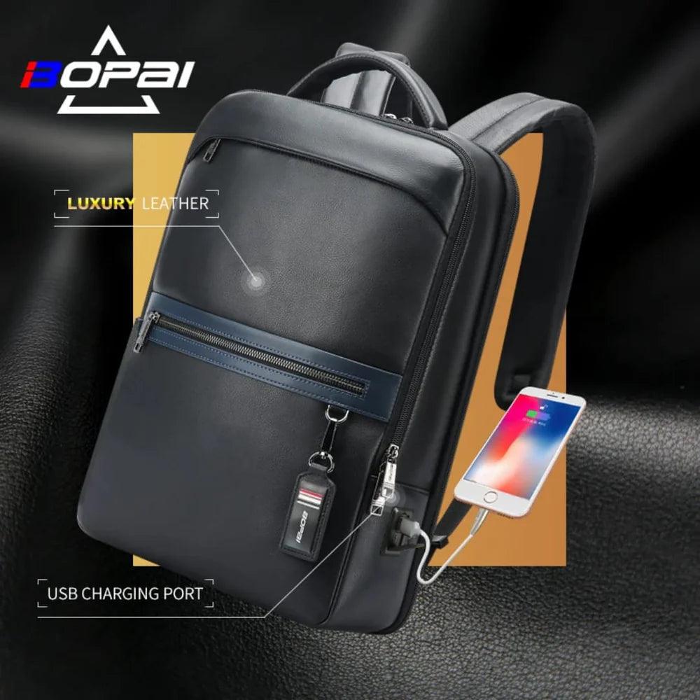 Bopai The Richard™ Elite Leather 15.6 BackPack - Saleshubstore