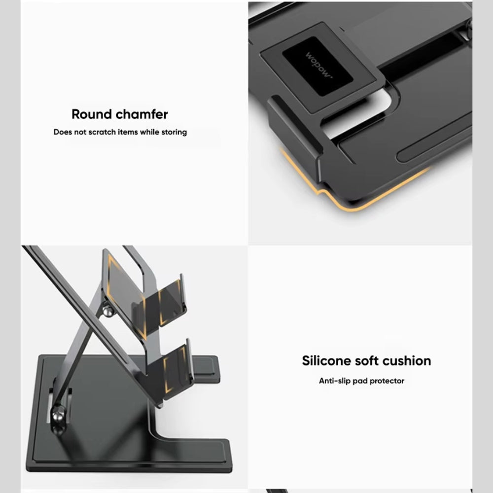 Wopow Tablet Metal Folding Stand VB22 – Adjustable Aluminum Desk Stand
