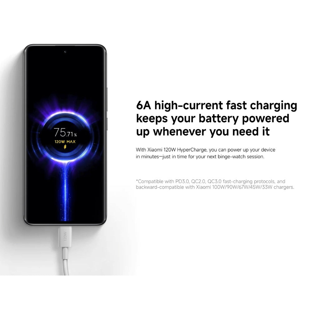 Xiaomi 6A USB-C Cable 2m