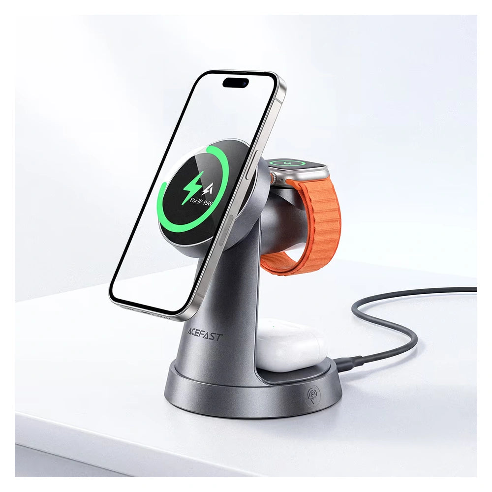 ACEFAST E48 3-in-1 Desktop Wireless Charging Station
