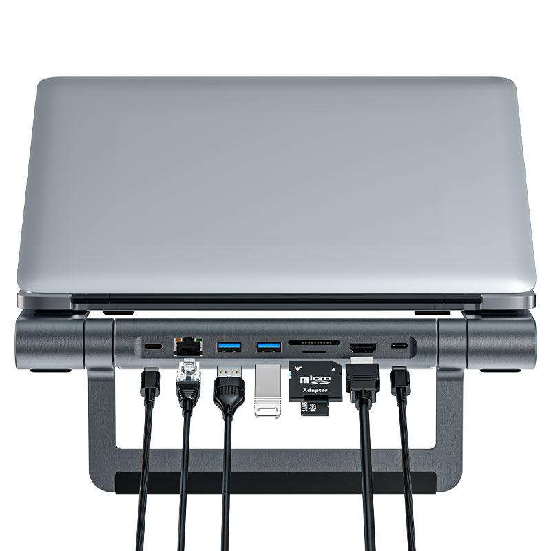 ACEFAST E5 Plus 8-in-1 Laptop Stand with USB-C Hub - Saleshubstore