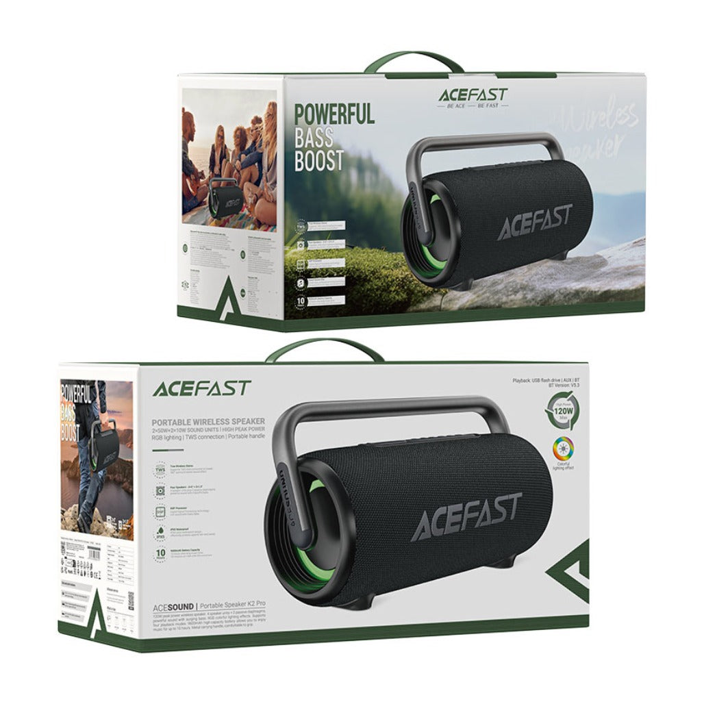 AceFast K2 Pro 120W Portable Bluetooth Speaker – High-Power Wireless Audio