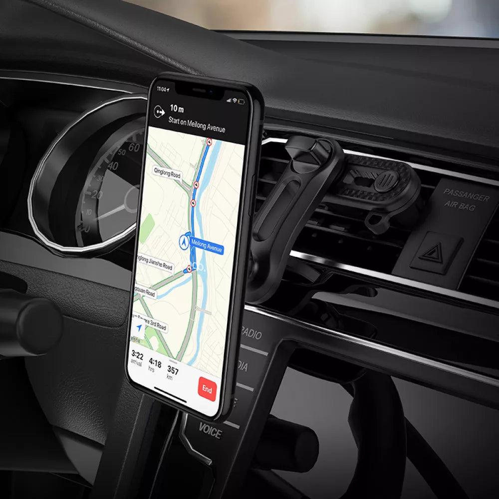 Car Holder Hoco CA68 Sagittarius Series Double Air Outlet Magnetic - Saleshubstore