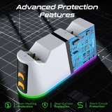 Vertux DuoDock-PS5 2-in-1 Charging Dock – Dual Charging Station for PS5 DualSense Controllers