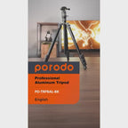 Porodo Aluminium Tripod with Ballhead - Black - detail image