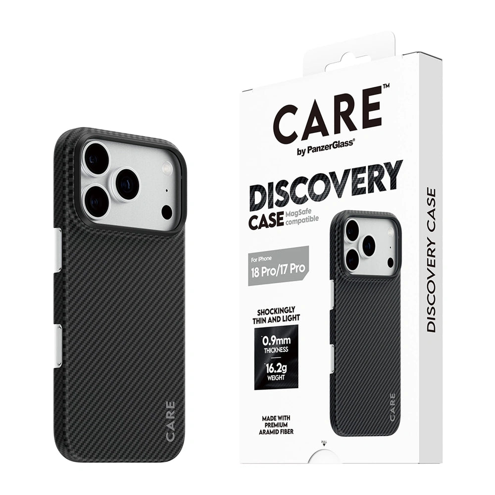 CARE by PanzerGlass Discovery MagSafe Case for iPhone 18 Pro & 17 Pro - Black & Grey