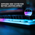 Fantech Fighter III K614L wired RGB keyboard view 3