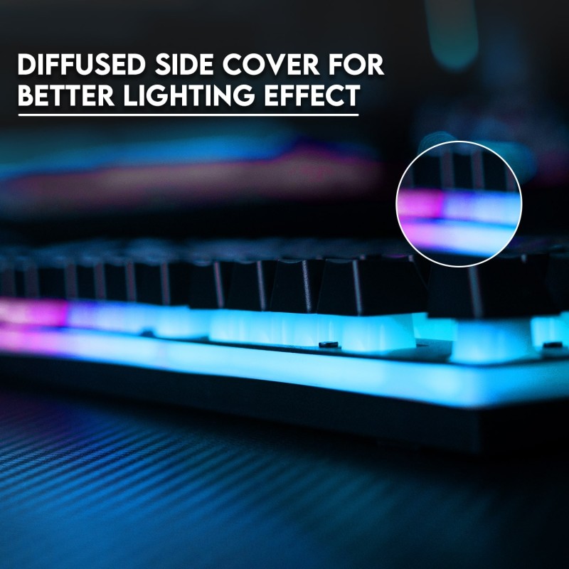 Fantech Fighter III K614L wired RGB keyboard view 3
