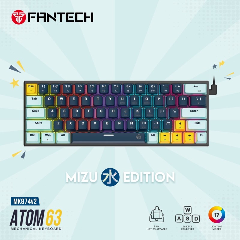 Fantech ATOM63 MK874V2 MIZU Edition view 1