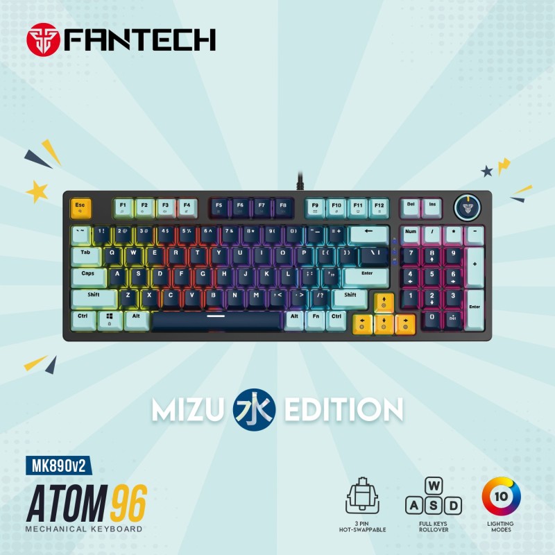 Fantech ATOM96 MK890V2 MIZU Edition view 1