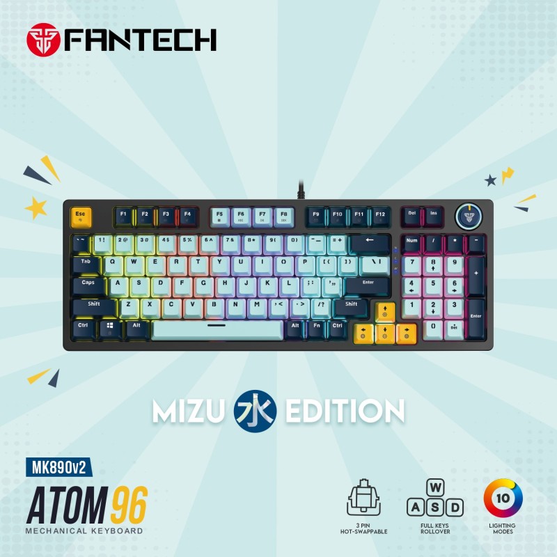 Fantech ATOM96 MK890V2 MIZU Edition view 3